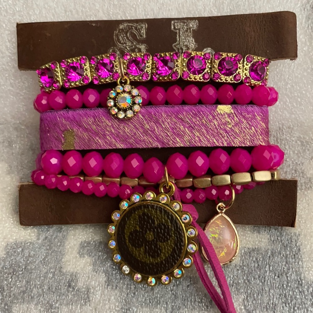 Sandra Ling Bracelet stack